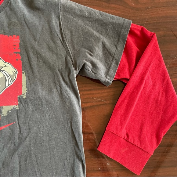 NIKE Long Sleeve Football Logo "Prepare to be CRUSHED" T-shirt Size LARGE - Picture 4 of 8